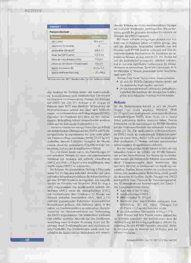 Vorschauseite 2: Nierenfunktion bei Diabetes meiiitus Typ 2 nach Magenbypass
