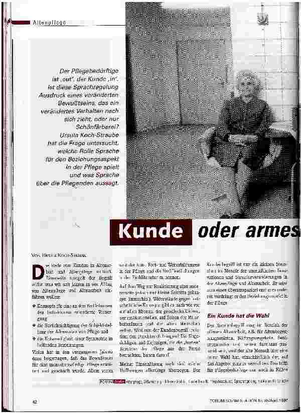 Vorschauseite 1: Kunde oder armes Luder Anmerkungen zur Sprache des Helfens