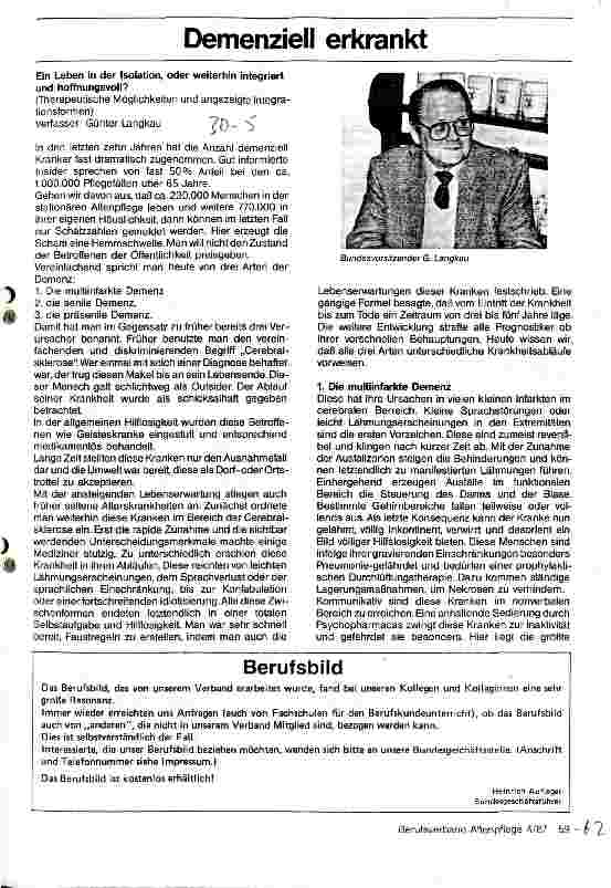 Vorschauseite 1: Demenziell erkrankt