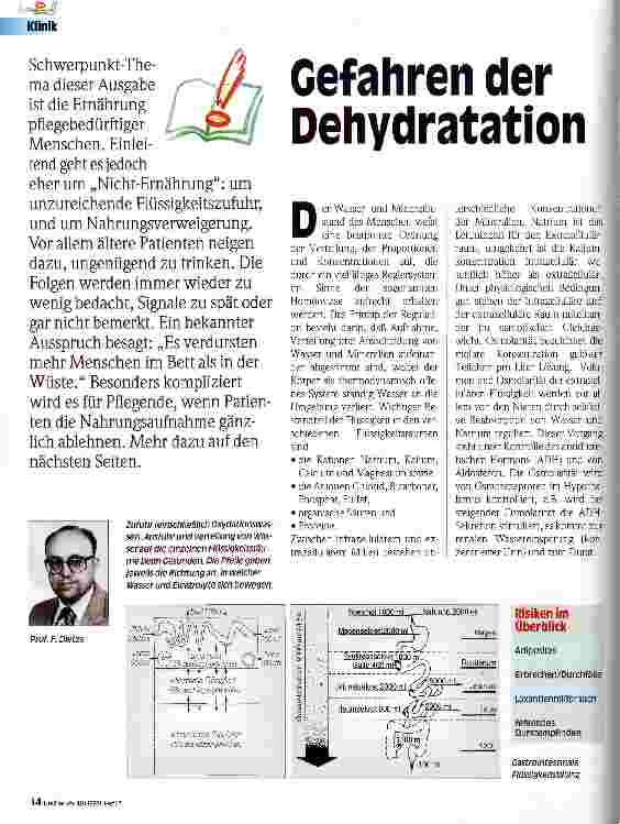 Vorschauseite 1: Gefahren der Dehydratation