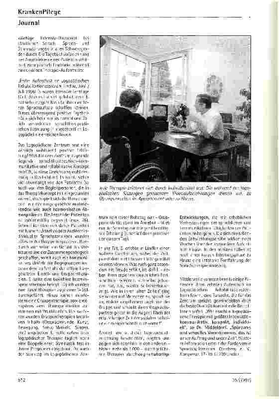 Vorschauseite 2: Hilfe, ich kann micht mehr sprechen. .. - Intensivtherapie bewährt sich auch bei langjährigen Störungen