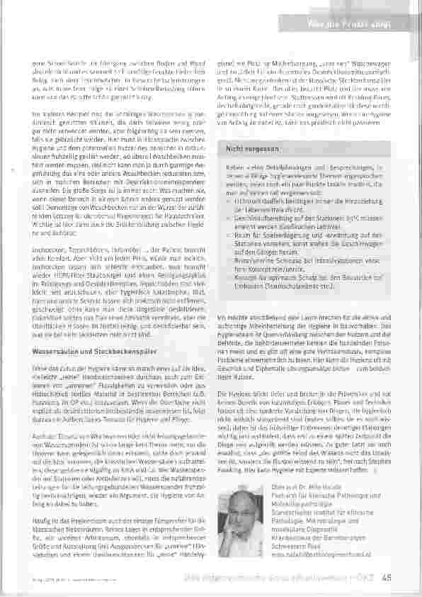 Vorschauseite 2: Hygiene am Bau