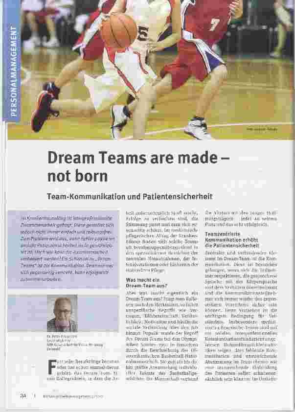Vorschauseite 1: Dream Teams are made not born