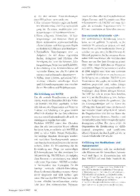 Vorschauseite 2: Niederlande: Der Weg zur elektronischen Patientenakte