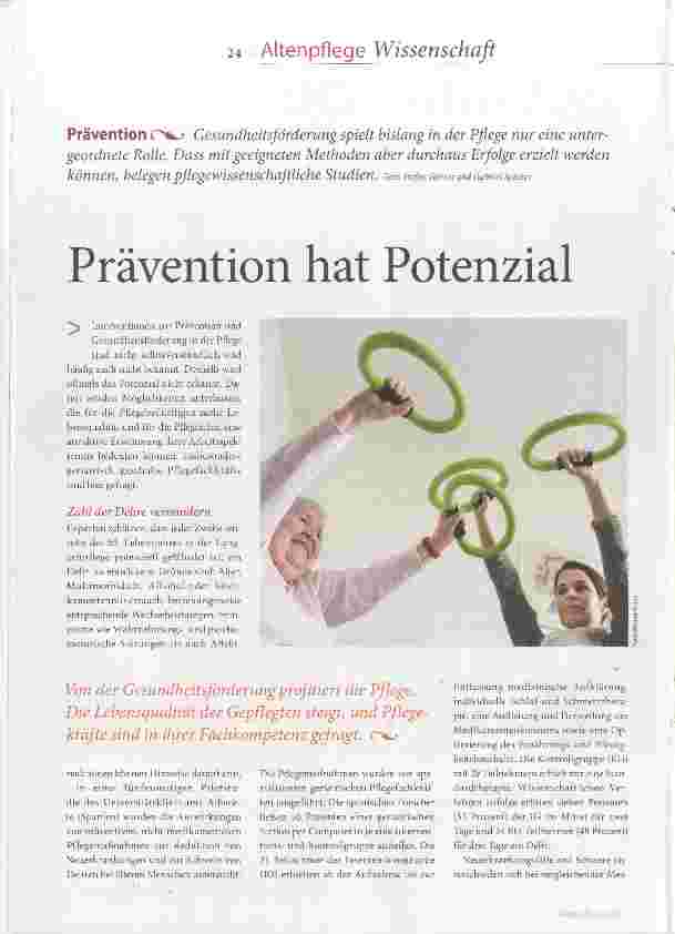 Vorschauseite 1: Prävention hat Potenzial