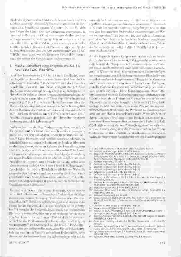 Vorschauseite 3: Produkthaftungsrechtliche Verantwortung bei Mix and Match
