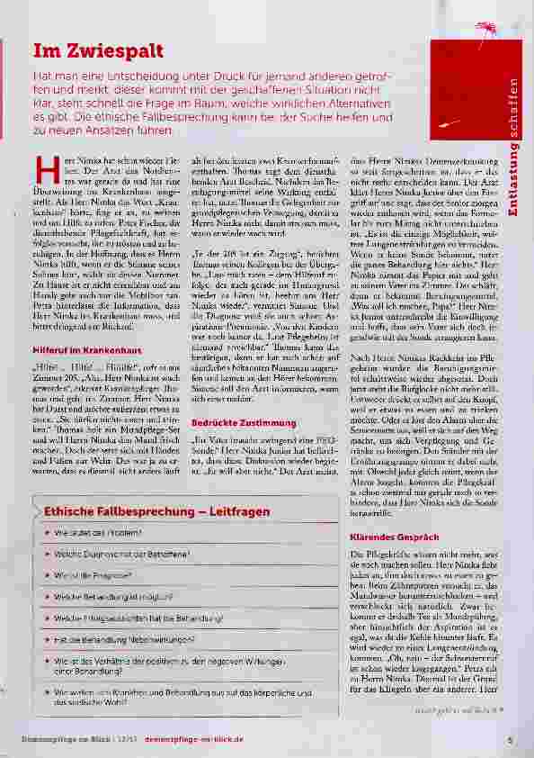 Vorschauseite 1: Im Zwiespalt