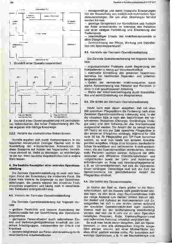 Vorschauseite 3: Gesichtspunkte zur Planung einer OP-Einheit mit Grundausstattung einer Operationssaaleinheit