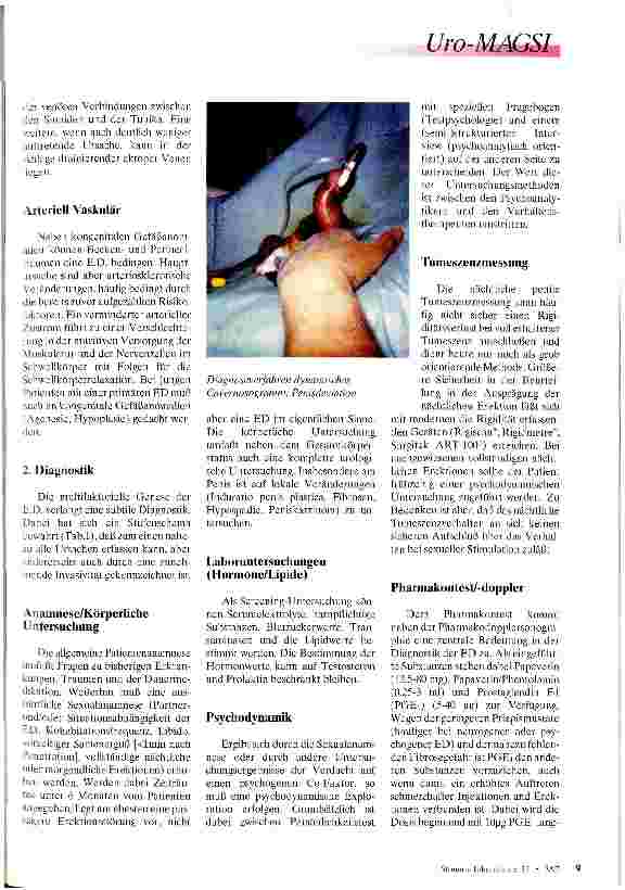 Vorschauseite 3: Erektile Dysfunktion 1. Teil: Ätiologie und Diagnostik