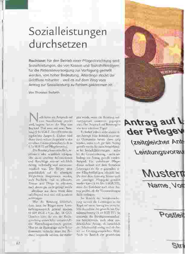 Vorschauseite 1: Sozialleistungen durchsetzen