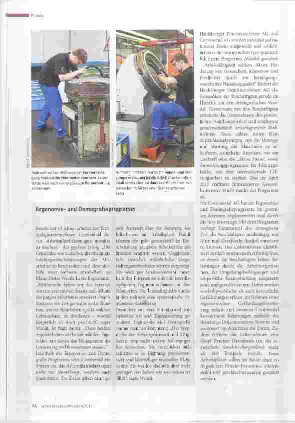 Vorschauseite 3: EU-OSHA verleiht Best-Practice-Award an deutsche Unternehmen Vorbildliche Gesundheitsförderung