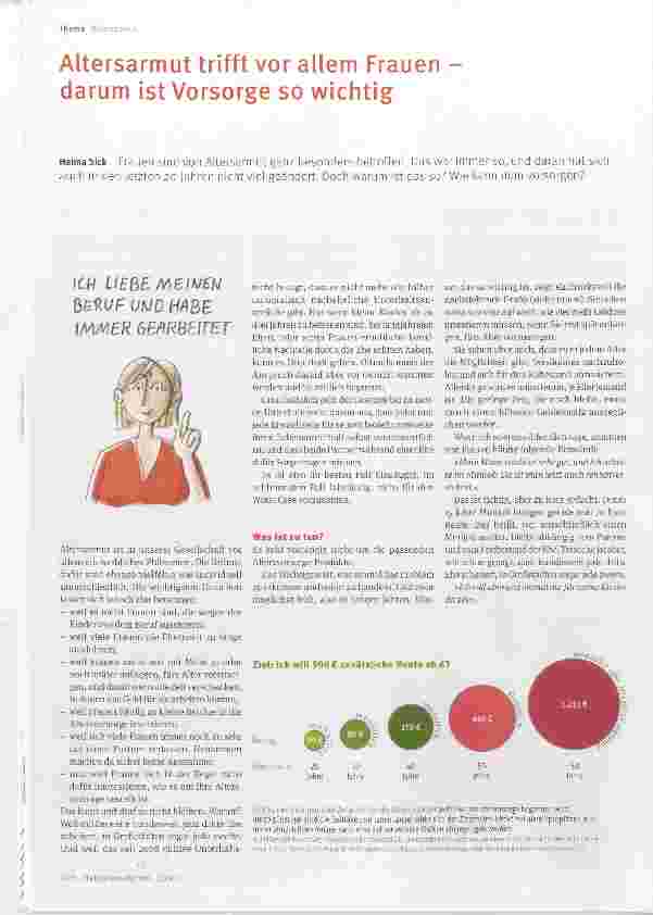 Vorschauseite 1: Altersarmut trifft vor allem Frauen darum ist Vorsorge so wichtig