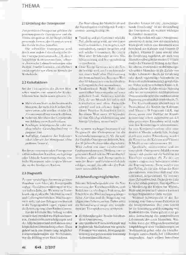 Vorschauseite 2: Brüchiger Knochen, harte Fakten: Fehlund Unterversorgung der Osteoporose