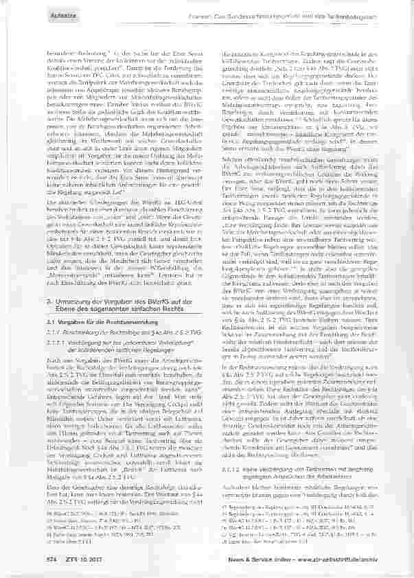 Vorschauseite 4: Das Bundesverfassungsgericht und das Tarifeinheitsgesetz