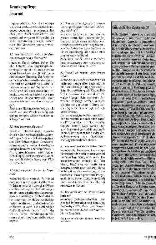 Vorschauseite 2: Was tun, wenn der Druck zunimmt? Oder: umfassende Hilfsmittelangebote für die Steigerung der Pflegequalität nutzbar machen