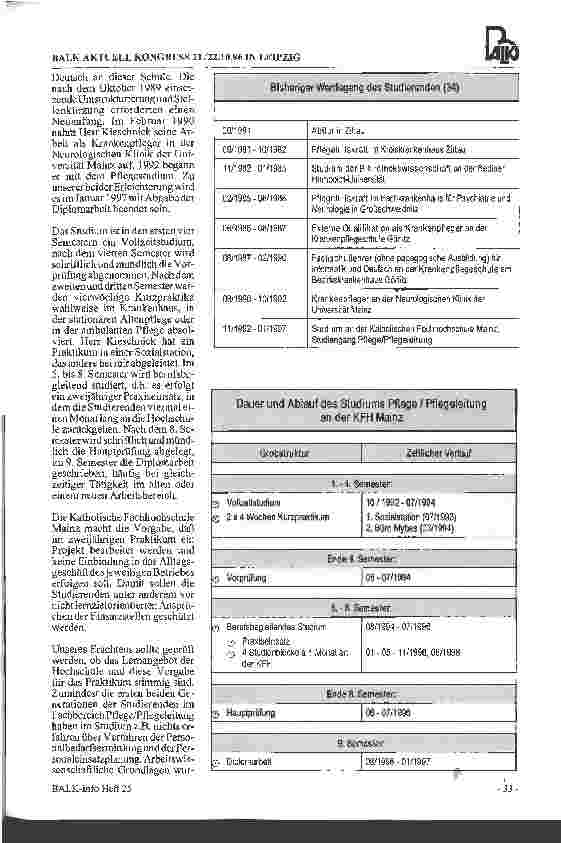 Vorschauseite 2: Studienkonzepte für das Pflegemangements Erfahrungen einer Anleiterin und eines Studierenden