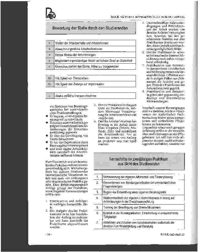 Vorschauseite 5: Studienkonzepte für das Pflegemangements Erfahrungen einer Anleiterin und eines Studierenden