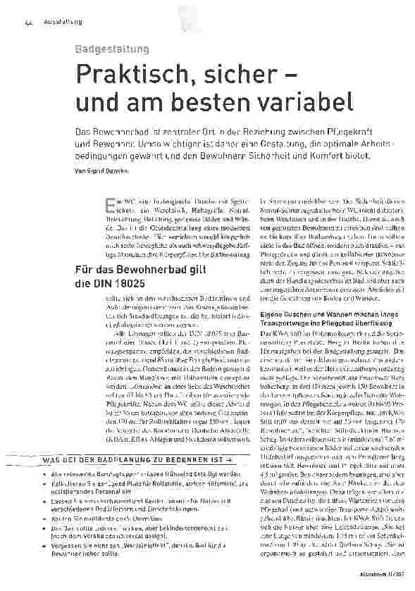 Vorschauseite 1: Praktisch, sicher und am besten variabel