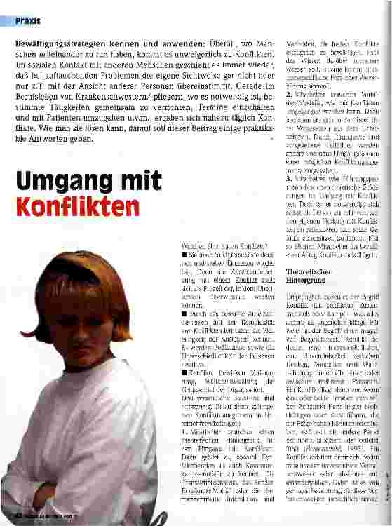 Vorschauseite 1: Umgang mit Konflikten Bewältigungsstrategien kennen und anwenden