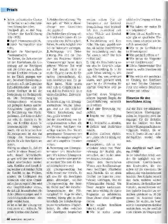 Vorschauseite 3: Umgang mit Konflikten Bewältigungsstrategien kennen und anwenden