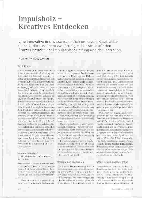 Vorschauseite 1: Impulsholz - Kreatives Entdecken