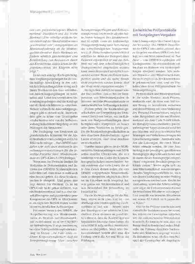 Vorschauseite 3: Schlüsselproblem der Kliniken