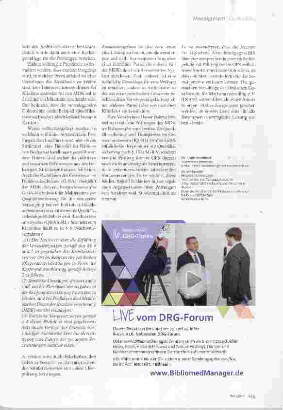 Vorschauseite 4: Schlüsselproblem der Kliniken