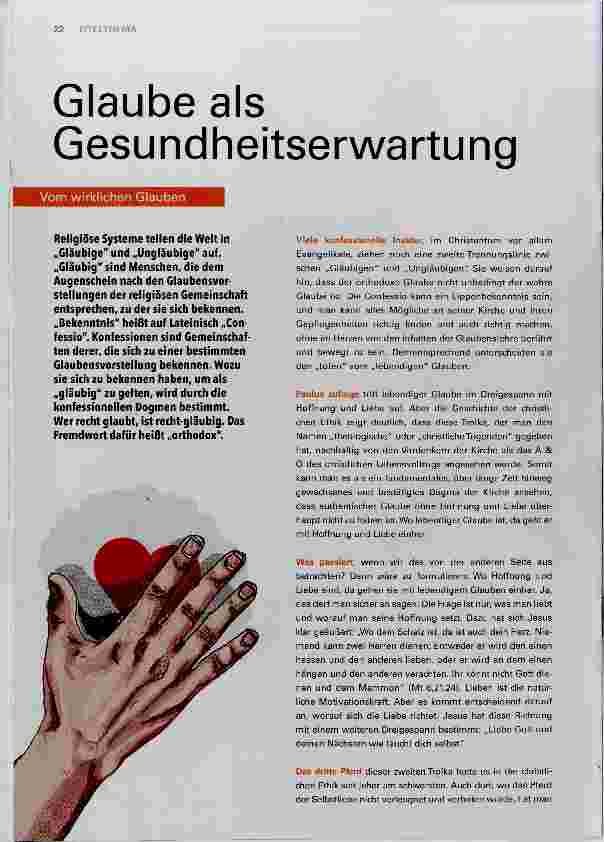 Vorschauseite 1: Glaube als Gesundheitserwartung