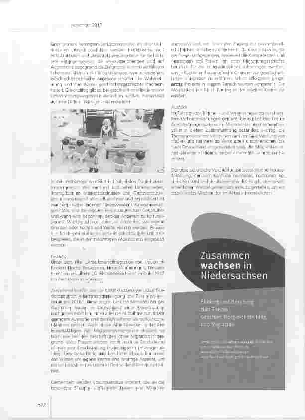 Vorschauseite 3: G mit Niedersachsen Bildungsund Beratungsstelle zu Geschlechtergleichstellung und Migration