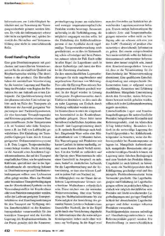 Vorschauseite 6: Checkliste zur Bewertung von Biopharmazeutika