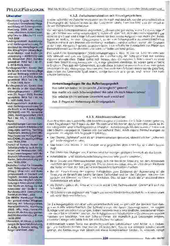 Vorschauseite 6: Fachenglisch in der pflegerischen ErstausbildungCurriculare Überlegungen und ihre Umsetzung