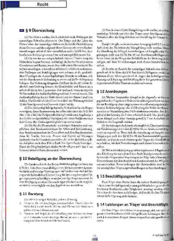 Vorschauseite 4: Das neue Heimgesetz (geändert durch das zweite Gesetz zur Änderung des Heimgesetzes vom 3. Februar 1997)