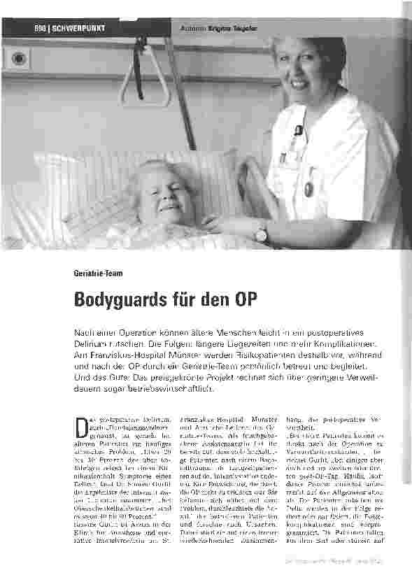 Vorschauseite 1: Bodyguards für den OP