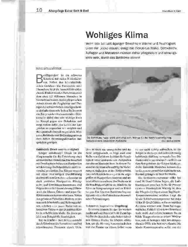 Vorschauseite 1: Wohliges Klima