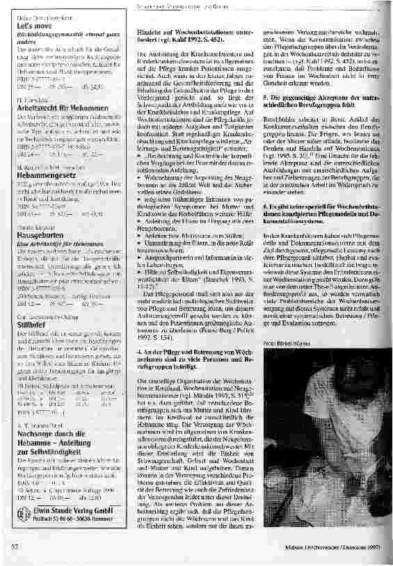 Vorschauseite 2: Stationäre Wochenbettbetreuung Hebamme, Krankenschwester, Kinderkrankenschwester - wer ist verantwortlich?