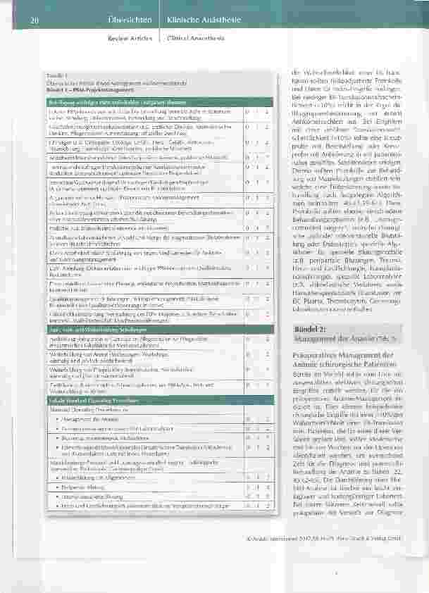 Vorschauseite 5: Patient Blood Management Maßnahmenbündel