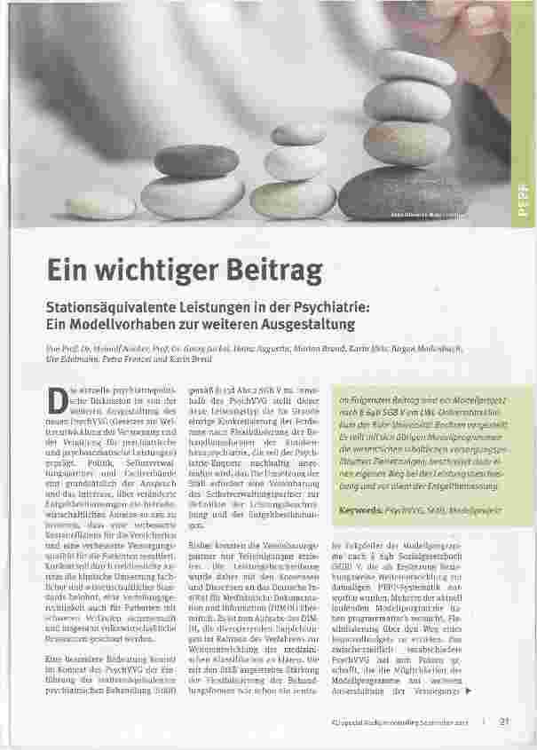 Vorschauseite 1: Ein wichtiger Beitrag