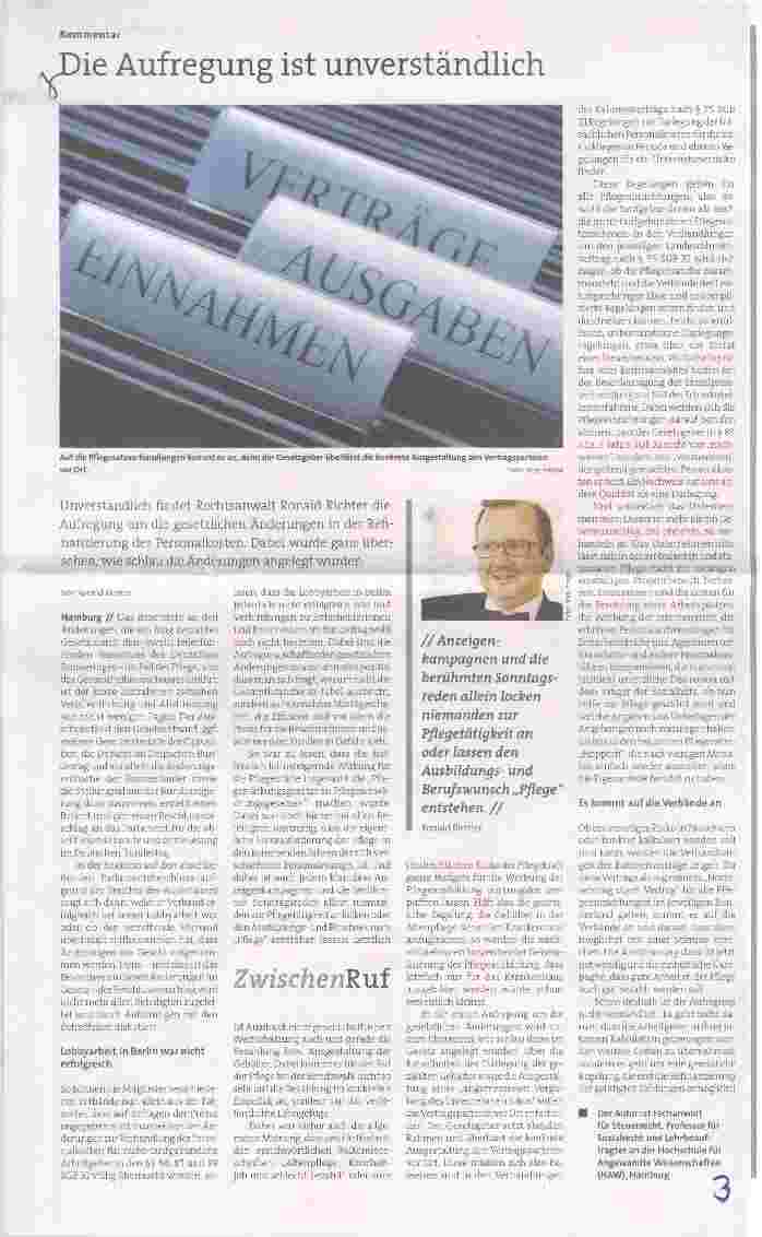 Vorschauseite 1: Die Aufregung ist unverständlich