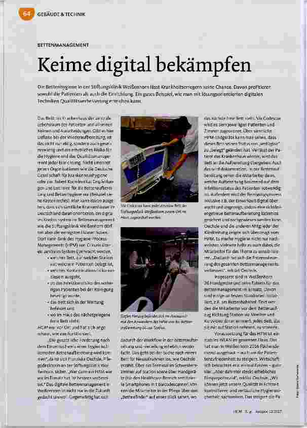 Vorschauseite 1: Keime digital bekämpfen