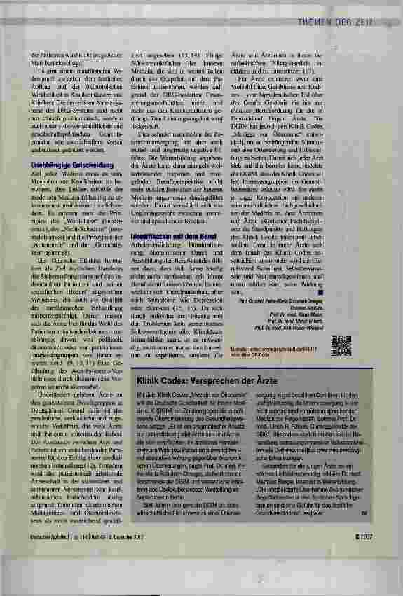 Vorschauseite 2: Rückhalt für ärztliches Handeln