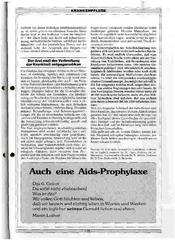 Vorschauseite 4: AIDS - Zusehen oder handeln?
