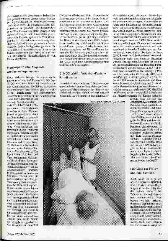 Vorschauseite 2: Eingesparte Solidarität Folgen der gesundheitspolitischen Spargrenze für Frauen