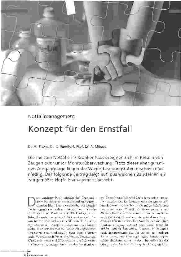 Vorschauseite 1: Konzept für den Ernstfall