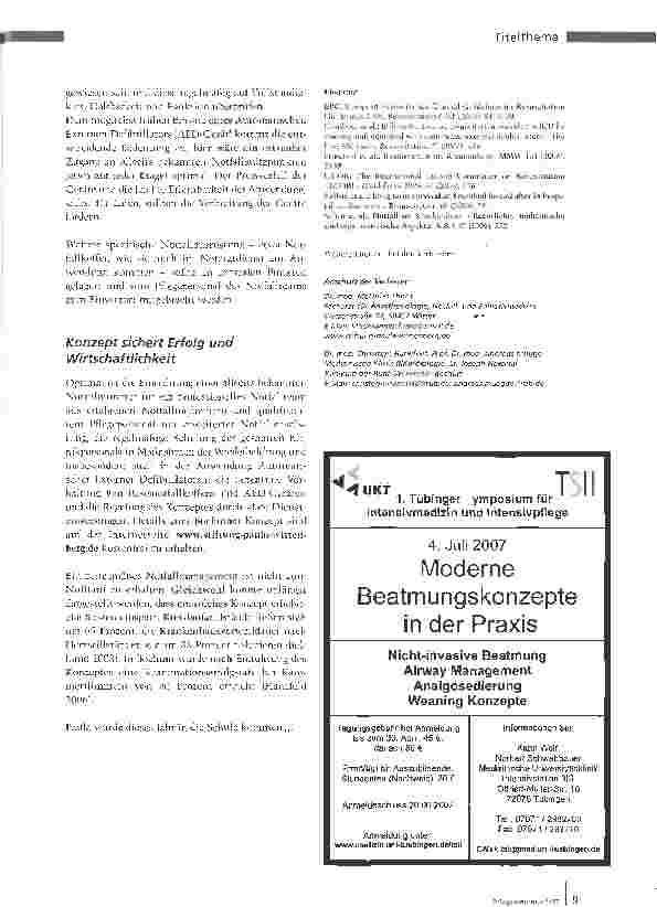 Vorschauseite 4: Konzept für den Ernstfall