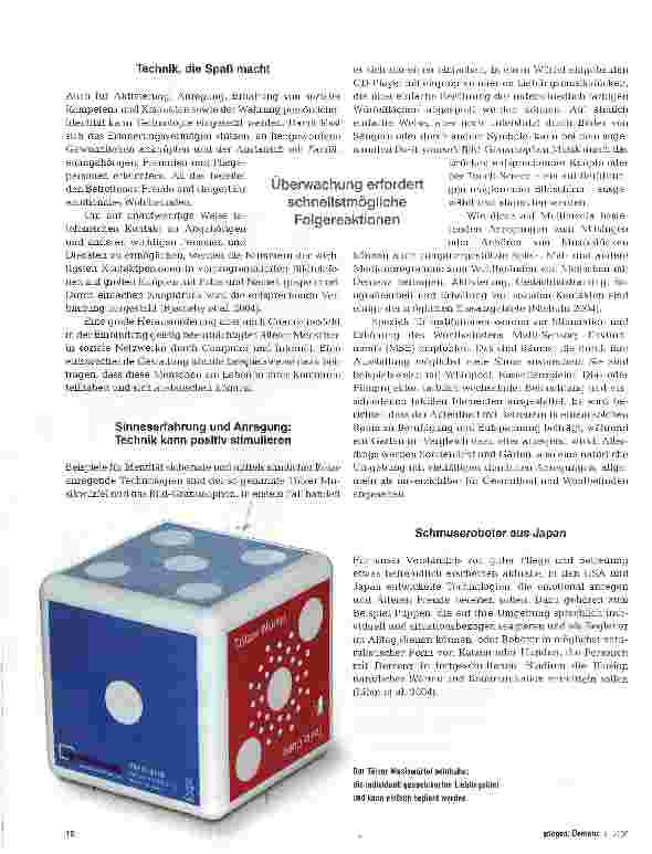 Vorschauseite 4: Technik hilft pflegen