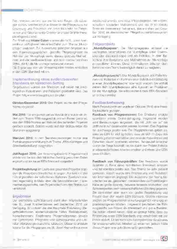 Vorschauseite 2: EBN: Theorie oder Praxis? Eine Pflegestudie als gemeinsamer Weg zu mehr Pflegequalität