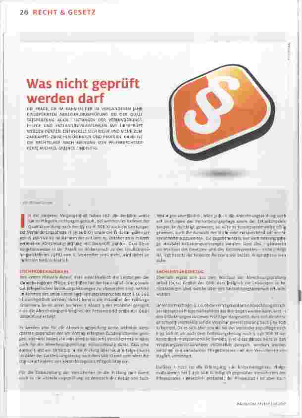 Vorschauseite 1: Was nicht geprüft werden darf