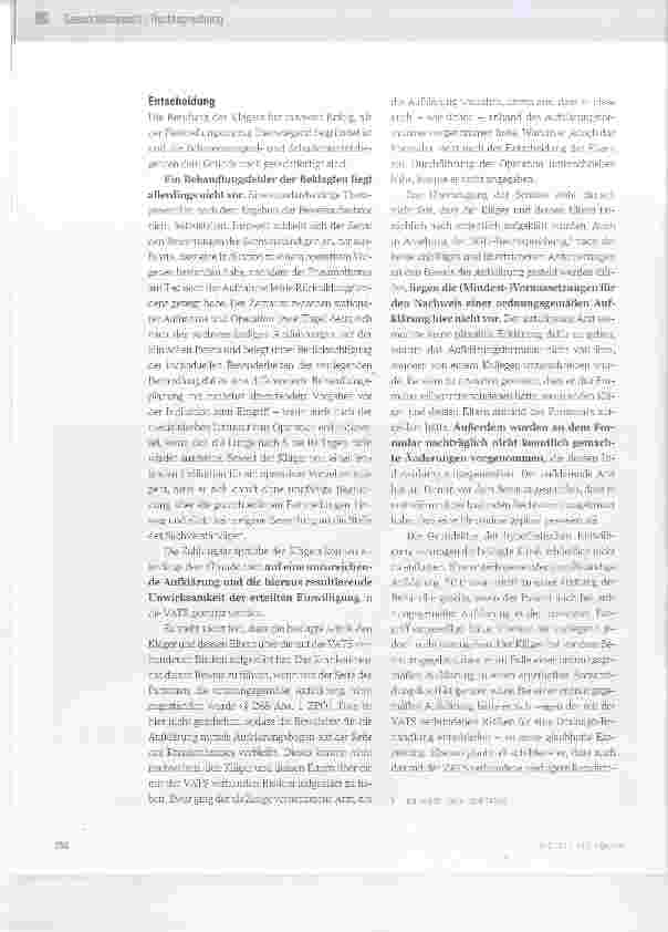 Vorschauseite 3: Aufklärung über die Risiken einer videoassistierten Thorakoskopie