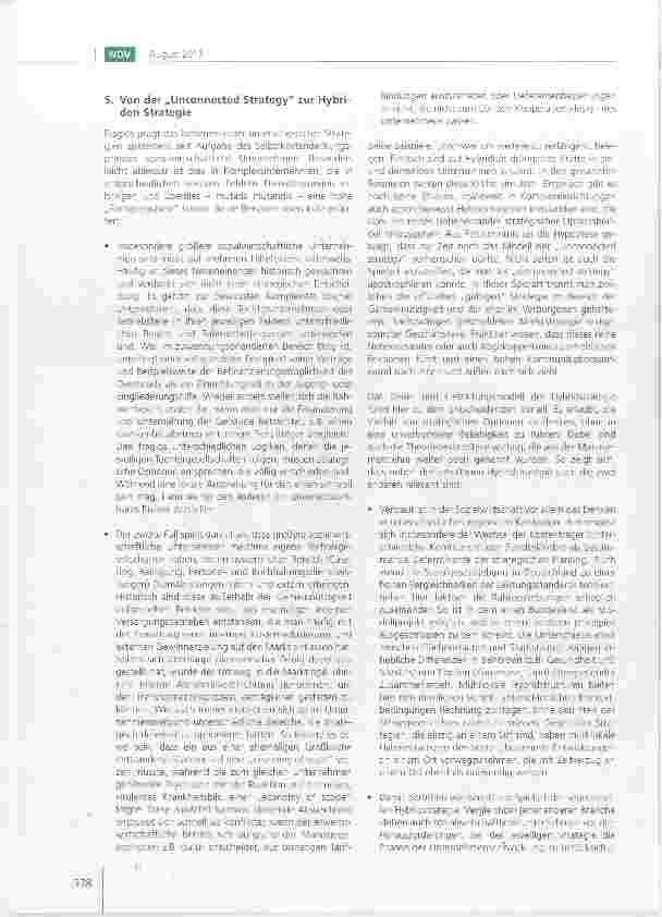Vorschauseite 3: Hybride sozialwirtschaftliche Unternehmen auf der Suche nach hybriden Strategien Teil 2