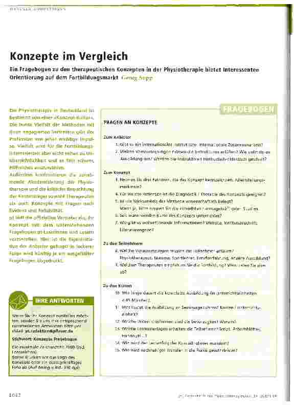 Vorschauseite 1: Konzepte im Vergleich